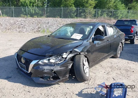 2020 Nissan Sentra S Xtronic Cvt z USA, uszkodzony, nr VIN 3N1AB8BVXLY280805